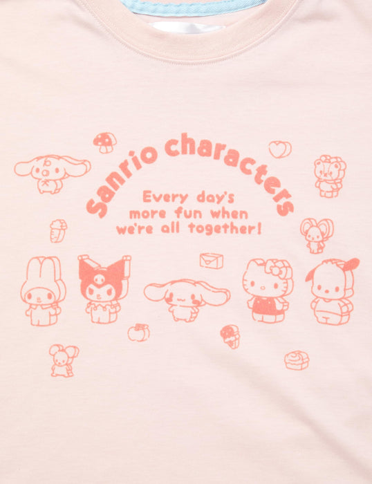 Sanrio Girls Long Sleeve Jersey Pajama Set- Japan Figure Store - #1 Bring To You The Best Japanese Goods