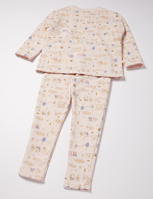 Sanrio Shaggy Long Sleeve Pajama Set for Girls - Cozy Roomwear T-Suit- Japan Figure Store - #1 Bring To You The Best Japanese Goods