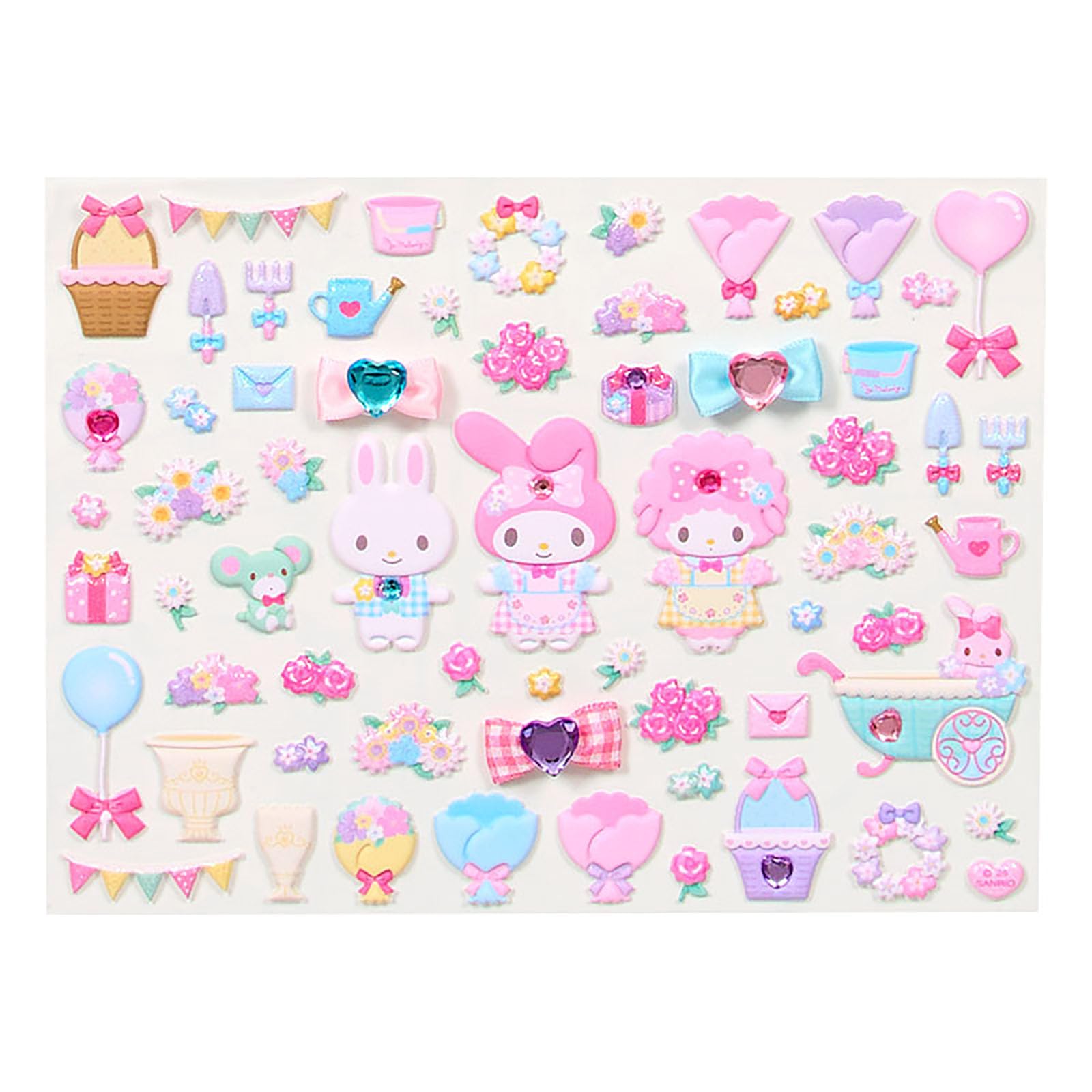 Sanrio My Melody Sticker Set for Kids - PVC Stickers on Paper Backing