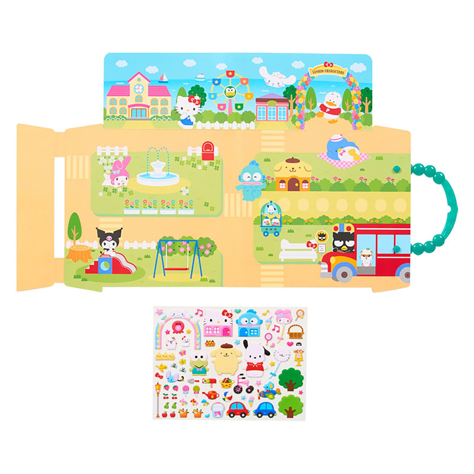 Sanrio Playable Sticker Set for Kids Ages 3+ with PVC Characters