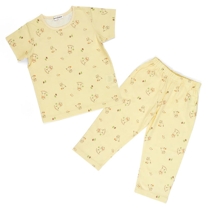 Sanrio Pochacco Kids Short Sleeve Pajamas 120cm Cotton Pajama Set- Japan Figure Store - #1 Bring To You The Best Japanese Goods