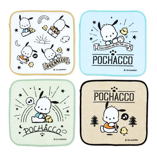 Sanrio Pochacco Petit Kids Towel Set of 4 - Soft and Absorbent Towels- Japan Figure Store - #1 Bring To You The Best Japanese Goods