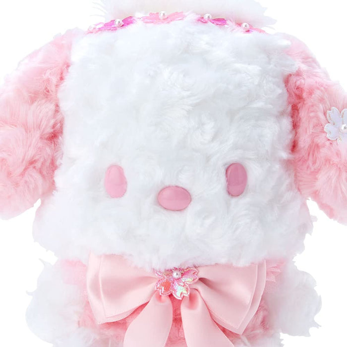 Sanrio Pochacco Sakura Plush Toy - Soft and Cuddly Collectible 780618- Japan Figure Store - #1 Bring To You The Best Japanese Goods