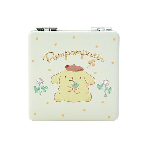 Sanrio Pompompurin Pocket Mirror Compact 6x6x0.9cm - New Life Accessory- Japan Figure Store - #1 Bring To You The Best Japanese Goods