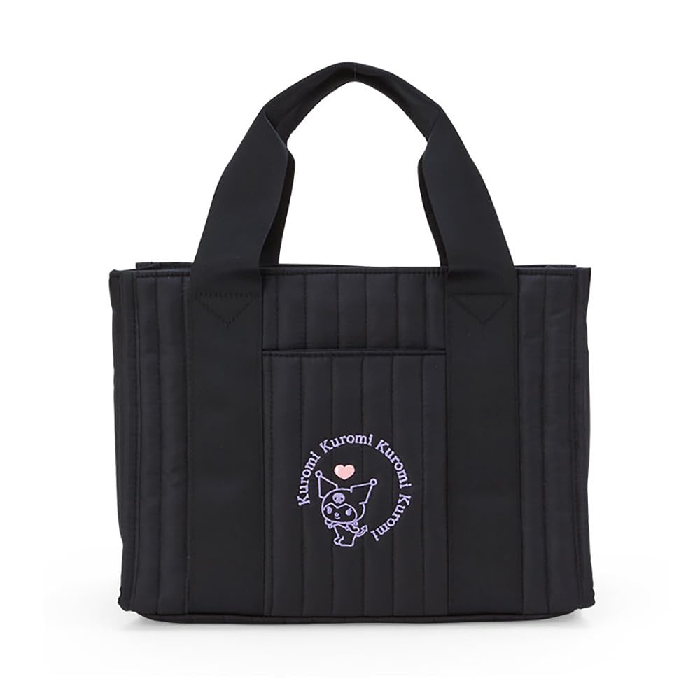 Sanrio Kuromi Quilted Tote Bag Medium 46x12.5x28 cm- Japan Figure Store - #1 Bring To You The Best Japanese Goods