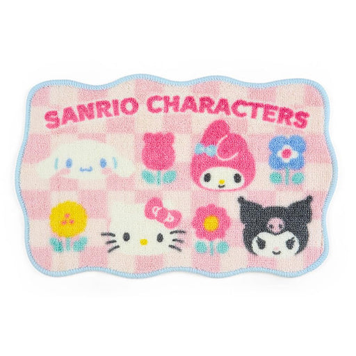 Sanrio Characters Mini Room Mat Pastel Checker 35x55cm- Japan Figure Store - #1 Bring To You The Best Japanese Goods