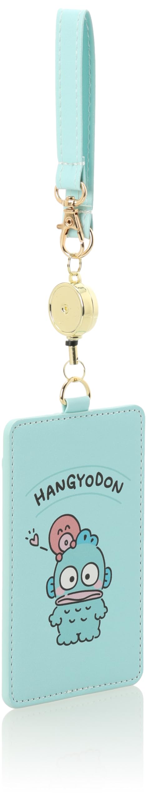 Sanrio Hangyodon Turquoise Pass Case for Women Hg-Pas01- Japan Figure Store - #1 Bring To You The Best Japanese Goods