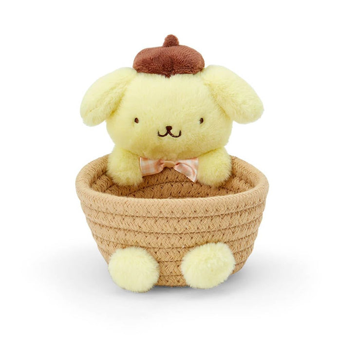 Sanrio Rope Basket with Mascot Pompompurin Storage 886149- Japan Figure Store - #1 Bring To You The Best Japanese Goods