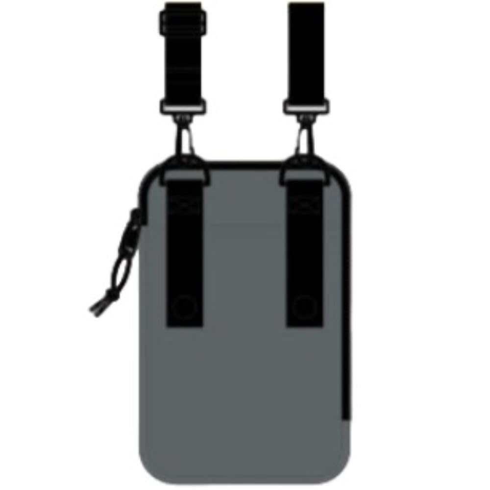 Sanrio Compact Shoulder Bag with Smartphone Pouch 2-Way L-Zip Gray- Japan Figure Store - #1 Bring To You The Best Japanese Goods