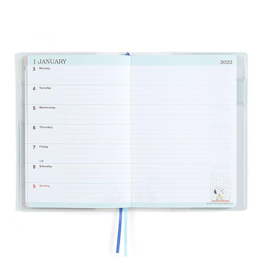Sanrio Snoopy A6 Diary 2022 12-Month Planner- Japan Figure Store - #1 Bring To You The Best Japanese Goods