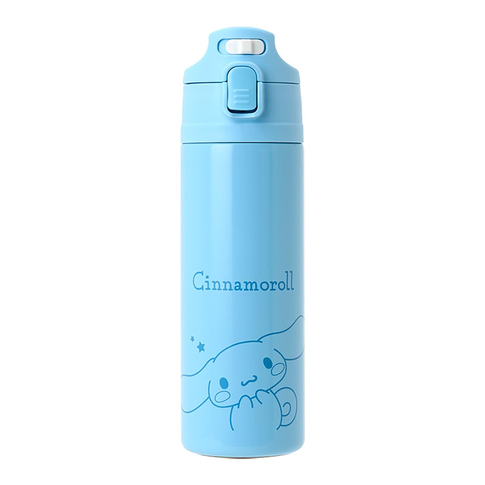 Sanrio Cinnamoroll Kids Stainless Steel Bottle 470ml One-Touch Cold Storage