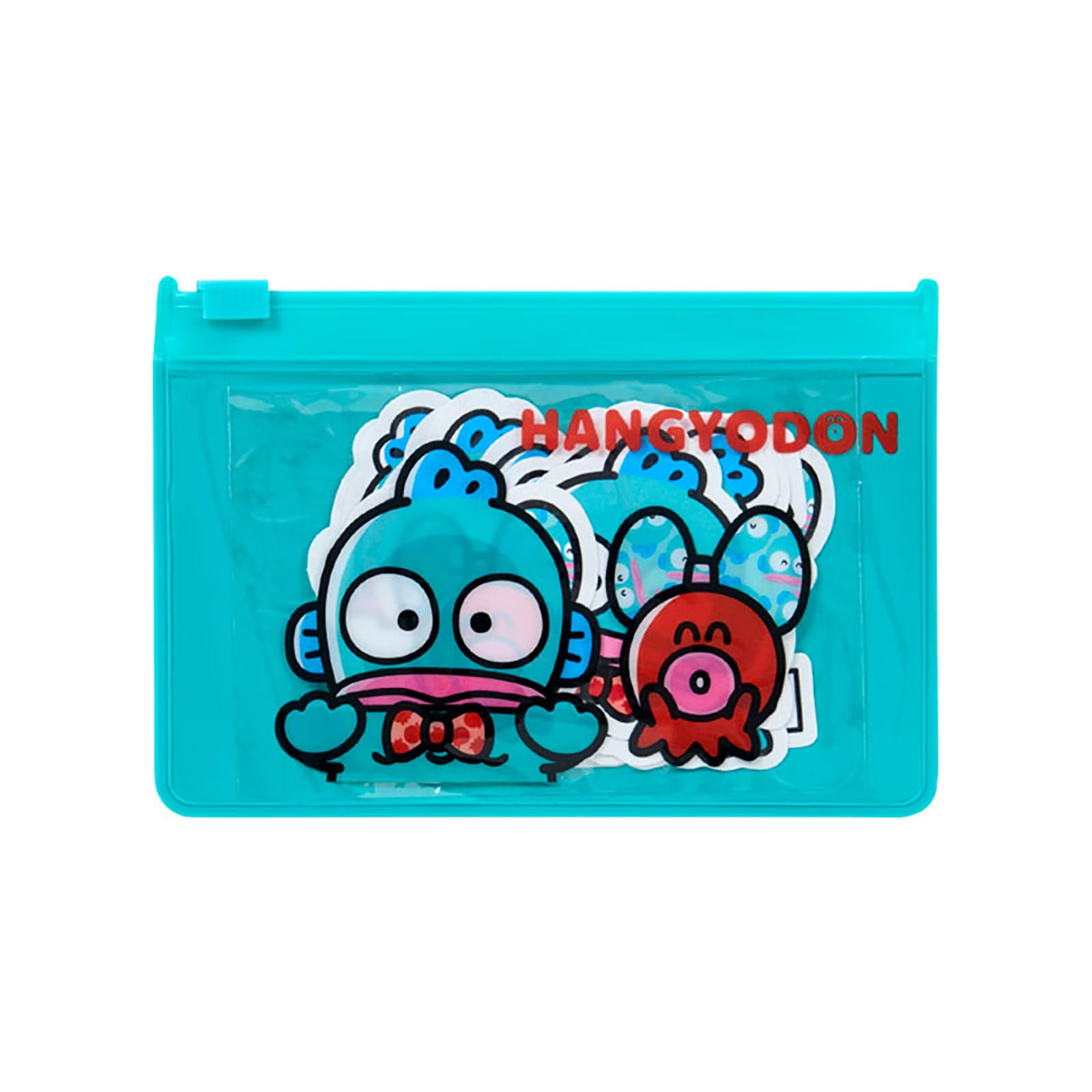 Sanrio Sticker & Case Set Hangyodon and Sayuri 10 PVC Designs Stationery