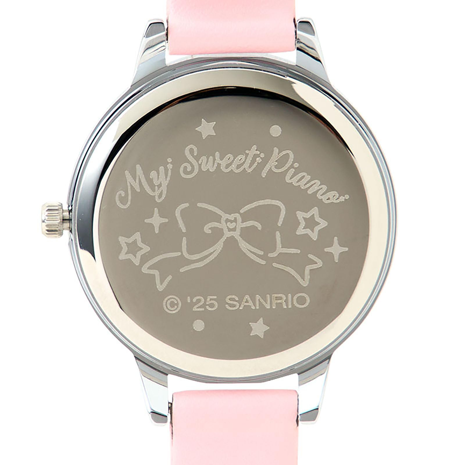 Sanrio Dreamy My Sweet Piano Watch with Metal Frame and Faux Leather Strap