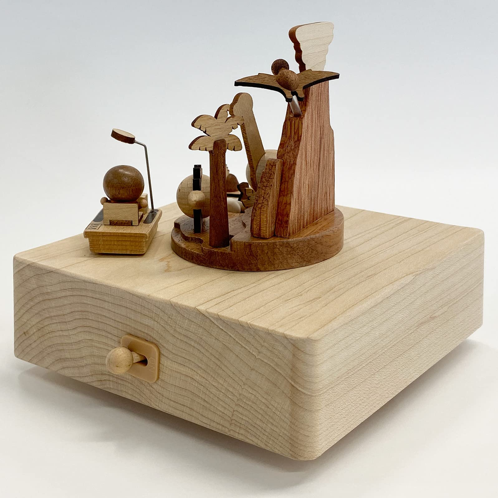 Sanrio Wooden Music Box Doraemon Time Machine Collectible H 9158- Japan Figure Store - #1 Bring To You The Best Japanese Goods