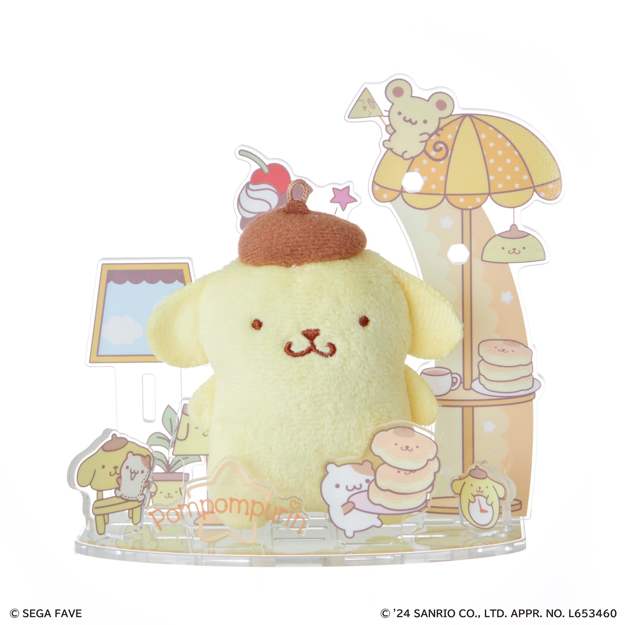Sega Acrylic Plushie Pompompurin Sanrio Character Toy