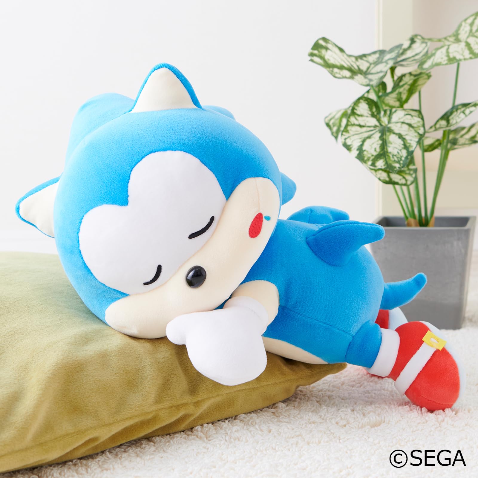 Sega Toys Sonic & Friends Mochifuwa Goodnight Plush Toy Sonic Edition
