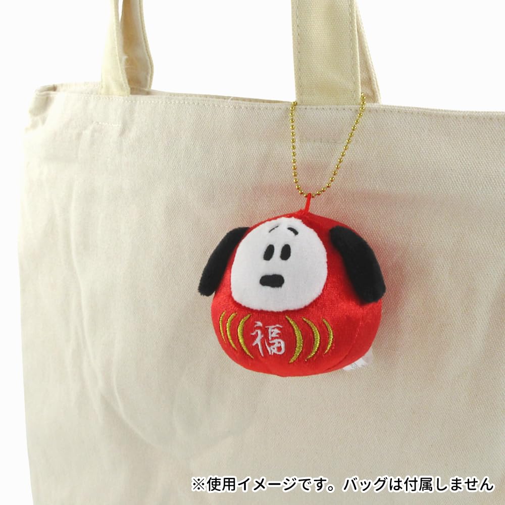 Sekiguchi Daruma Snoopy Plush Toy 8.5cm – Cute Collectible Mascot
