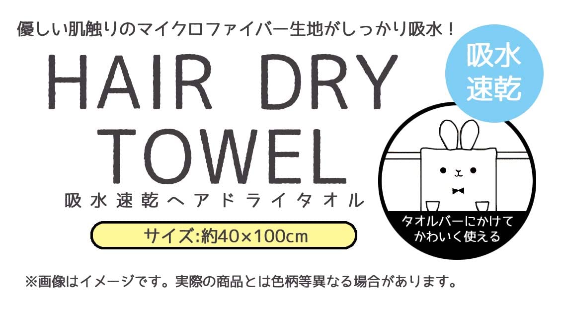 Skater Quick-Drying Absorbent Hair Towel Sanrio My Melody 40x100cm TOH1-A- Japan Figure Store - #1 Bring To You The Best Japanese Goods