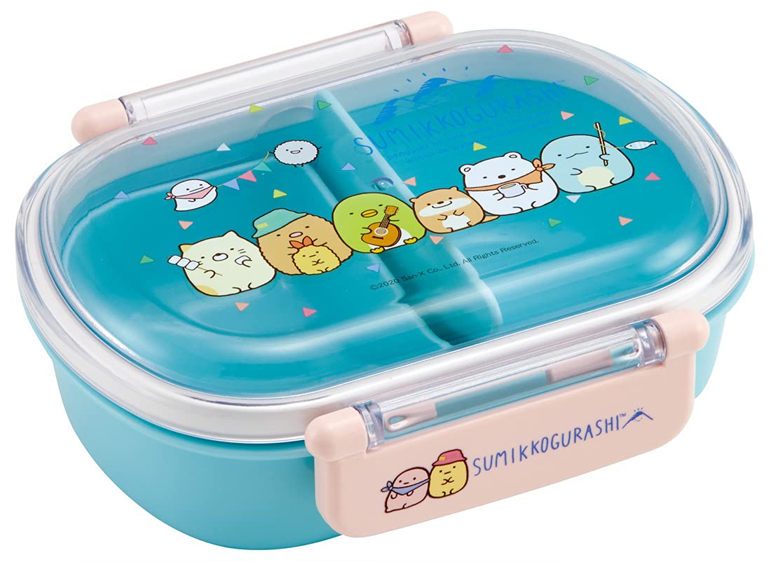 Skater Ag+ Antibacterial 360Ml Bento Box for Kids Sumikko Gurashi Camping Theme Made in Japan- Japan Figure Store - #1 Bring To You The Best Japanese Goods
