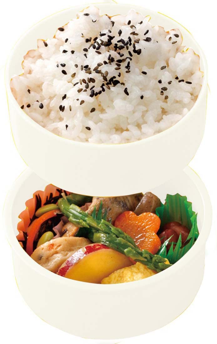 Skater Cinnamoroll 2 Tier 500ml Antibacterial Japanese Round Lunch Box- Japan Figure Store - #1 Bring To You The Best Japanese Goods