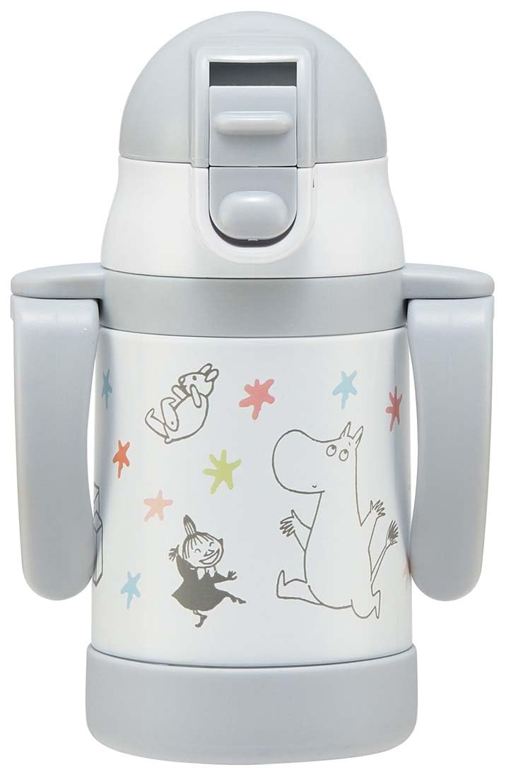 Skater Moomin Star Stainless Steel Baby Mug 240ml with Foldable Handle- Japan Figure Store - #1 Bring To You The Best Japanese Goods