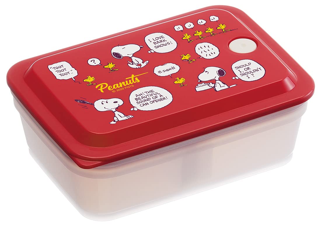 Skater Snoopy Peanuts 600ml Antibacterial 1 Tier Bento Box with Air Valve and Integrated Gasket- Japan Figure Store - #1 Bring To You The Best Japanese Goods