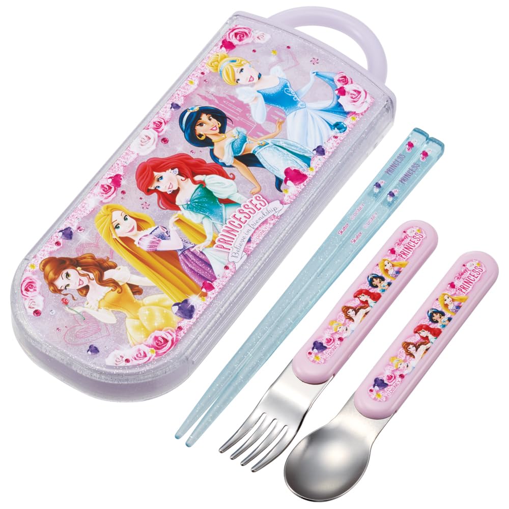 Skater Disney Princess Bento Trio Set - Easy-Open Antibacterial For Kids Made in Japan- Japan Figure Store - #1 Bring To You The Best Japanese Goods