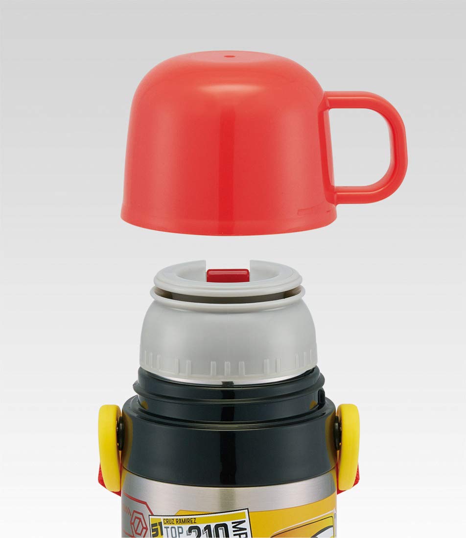 Skater Disney Cars 20 Children's 2-Way Stainless Steel Water Bottle and Cup 430ml - SKDC4- Japan Figure Store - #1 Bring To You The Best Japanese Goods