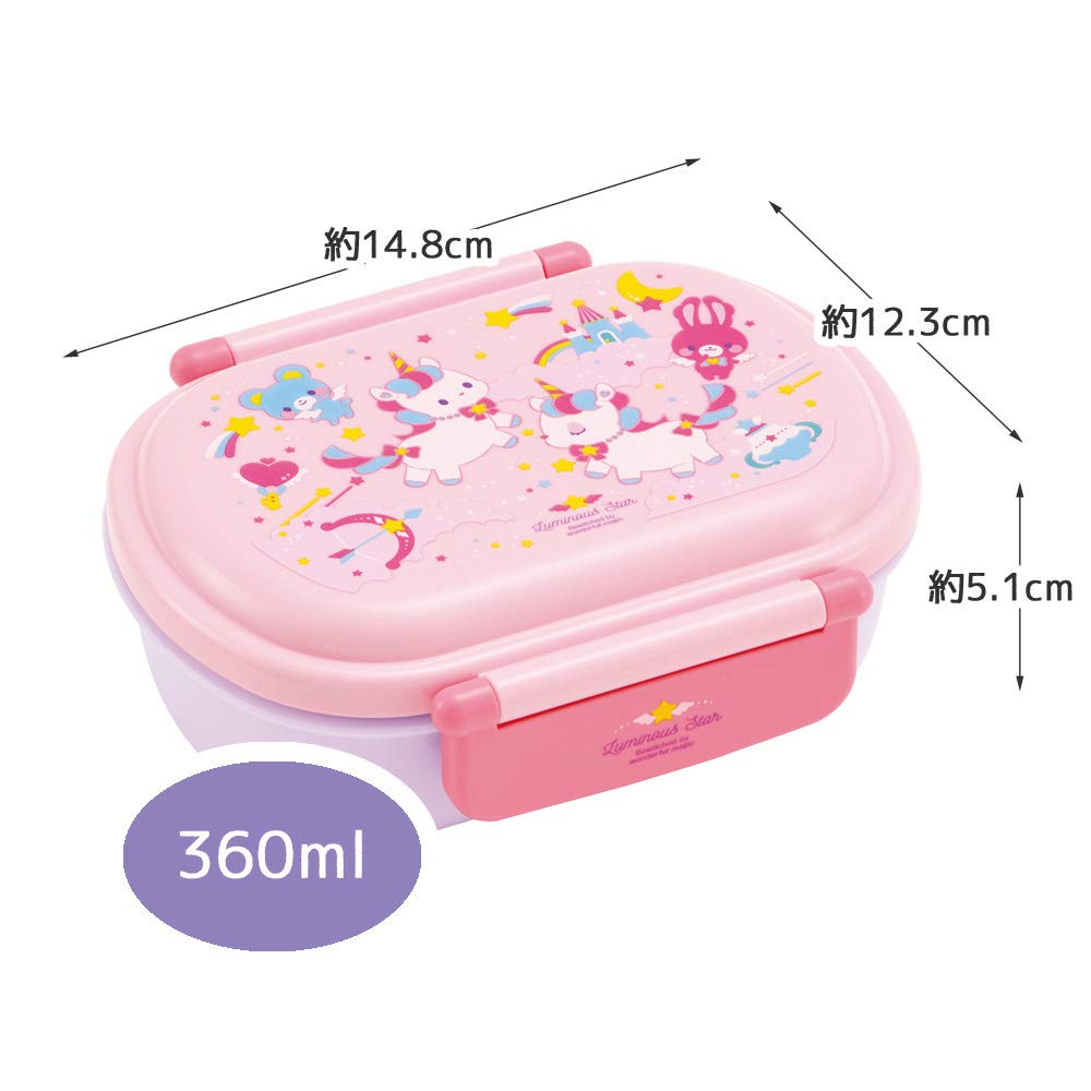 Skater Unicorn Antibacterial Kids Lunch Box 360Ml Fluffy For Girls Made in Japan- Japan Figure Store - #1 Bring To You The Best Japanese Goods