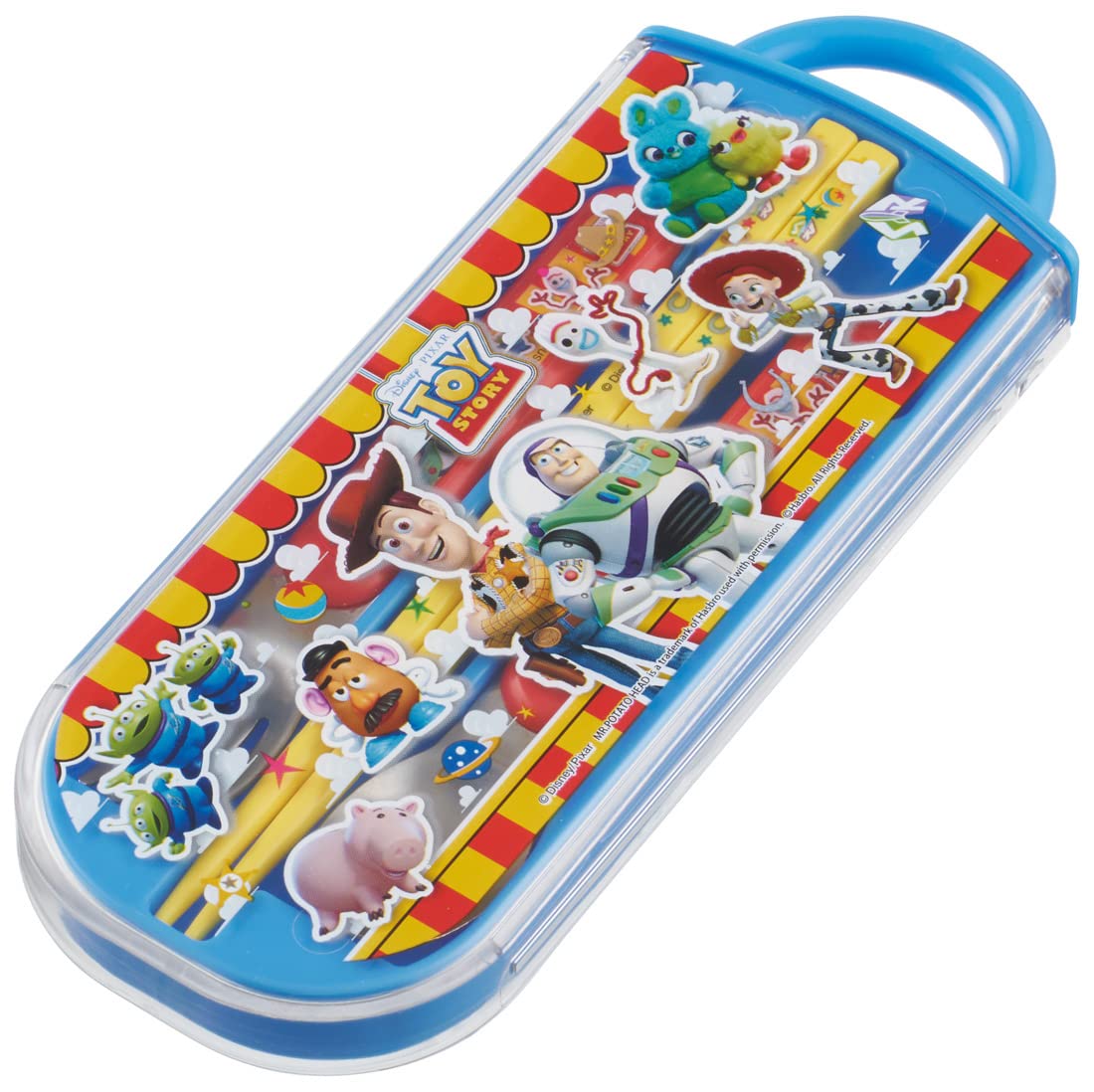 Skater Toy Story Trio Set Children's Lunch Box with Chopsticks Spoon Fork - Japanese Made- Japan Figure Store - #1 Bring To You The Best Japanese Goods