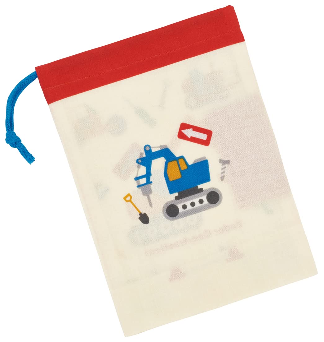 Skater Brand 21x15 cm Children's Cup Bag with Working Car Design Made in Japan- Japan Figure Store - #1 Bring To You The Best Japanese Goods