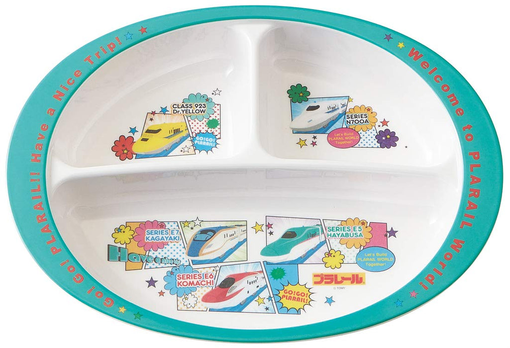 Skater Kids 750ml Melamine Lunch Plate Plarail Design - M370 Model- Japan Figure Store - #1 Bring To You The Best Japanese Goods