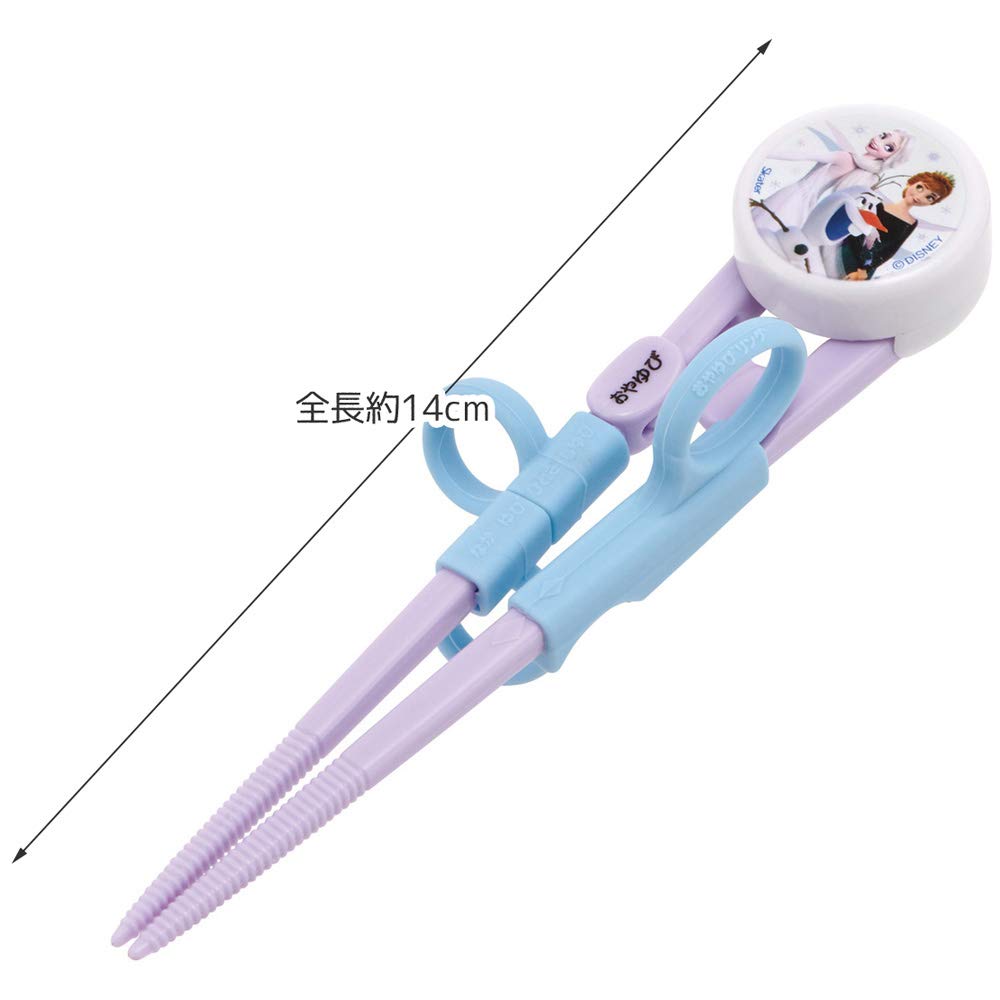 Skater Disney Frozen Children's Training Chopsticks 14cm Easy Pickup Square Tip Right-Handed Ages 2-7- Japan Figure Store - #1 Bring To You The Best Japanese Goods