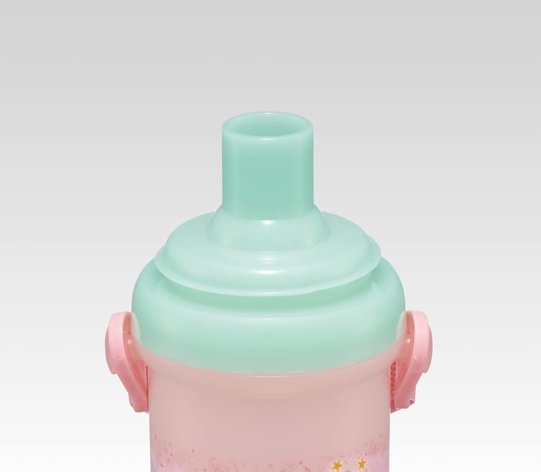 Skater Disney Princess 480ml Water Bottle with Cup for Girls - PSB5KD-A- Japan Figure Store - #1 Bring To You The Best Japanese Goods