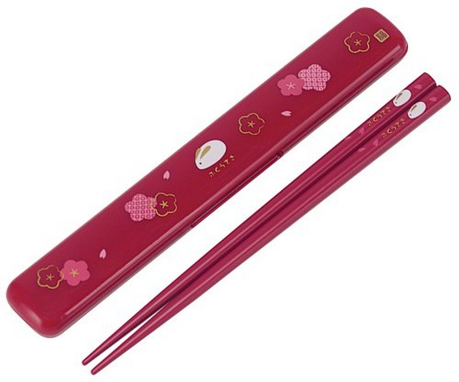 Skater 18cm Chopsticks and Case Set - Fukuusagi Vermilion Lacquered Made in Japan- Japan Figure Store - #1 Bring To You The Best Japanese Goods