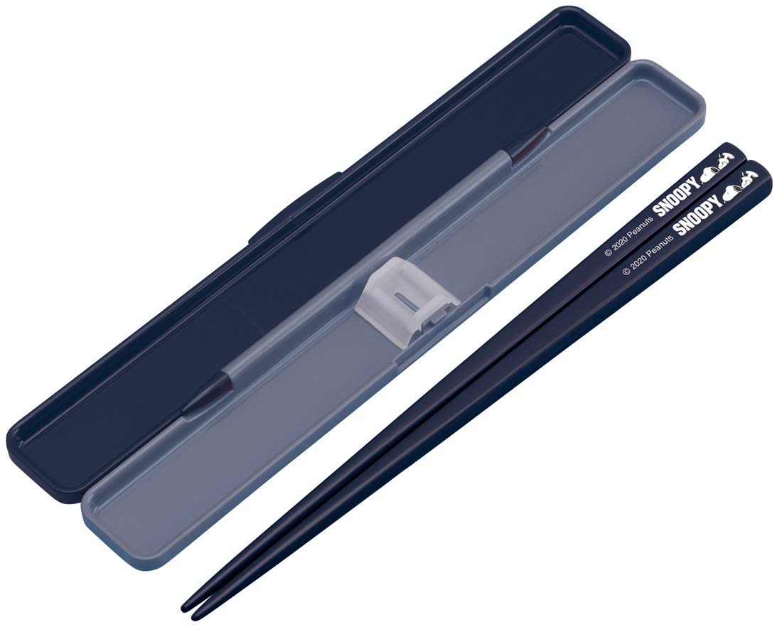 Skater 19.5cm Snoopy Logo Chopsticks and Case Set - Peanuts Made In Japan- Japan Figure Store - #1 Bring To You The Best Japanese Goods