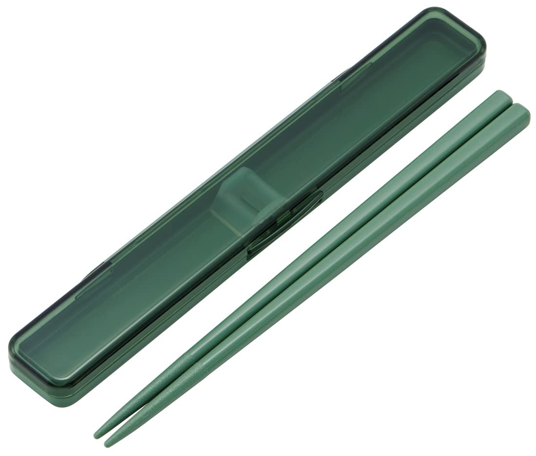 Antibacterial Skater Chopstick and Case Set 18cm Adult Size Sage Green Made in Japan- Japan Figure Store - #1 Bring To You The Best Japanese Goods