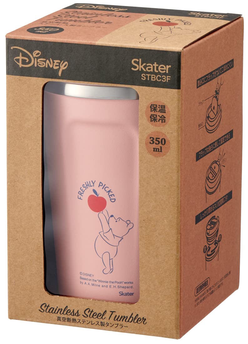 Skater Winnie The Pooh Lovegrow 350ml Disney Coffee Tumbler STBC3F-A- Japan Figure Store - #1 Bring To You The Best Japanese Goods