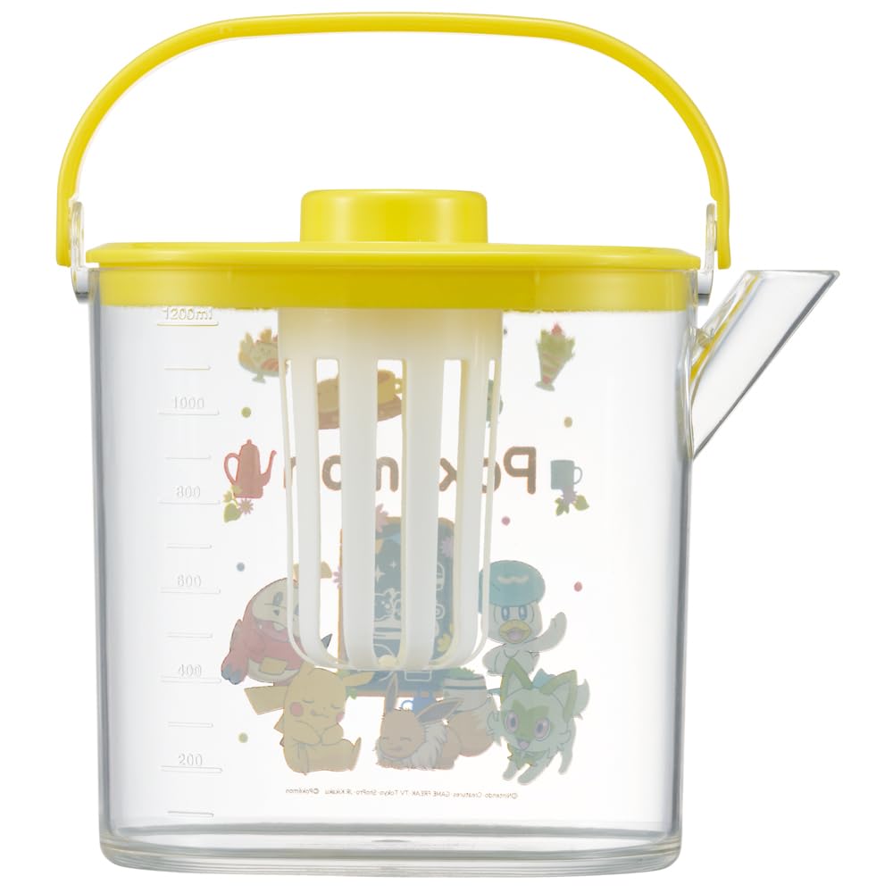 Skater 1.2L Heat Resistant Cold Tea Pot with Strainer Pokemon Cafe Water Bottle- Japan Figure Store - #1 Bring To You The Best Japanese Goods