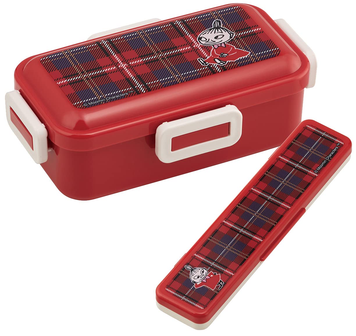 Skater 18cm Silver Ion Antibacterial Chopsticks and Spoon Set Moomin Little My Check Made in Japan- Japan Figure Store - #1 Bring To You The Best Japanese Goods