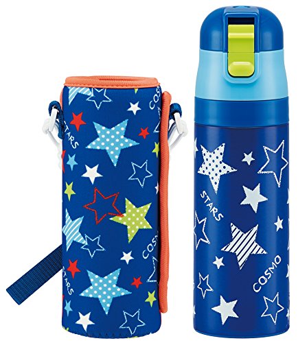 Skater Star Boy Stainless Steel Water Bottle 470ml with Cover - KSDC4-A- Japan Figure Store - #1 Bring To You The Best Japanese Goods