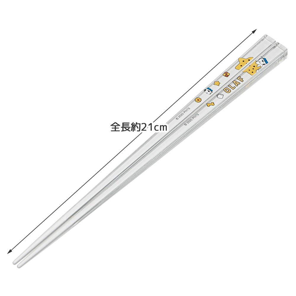 Skater 21cm Acrylic Snoopy Chopsticks - Dishwasher Safe Peanuts Olaf Design- Japan Figure Store - #1 Bring To You The Best Japanese Goods