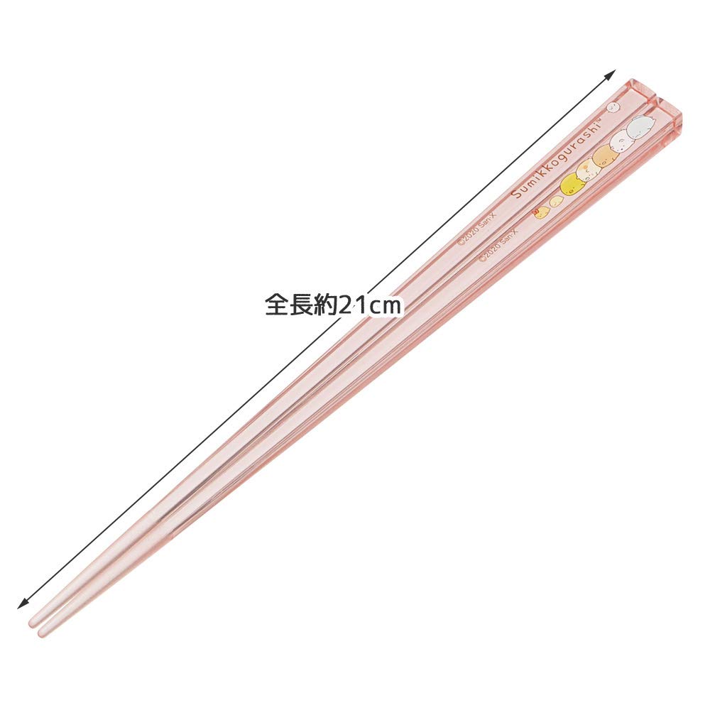 Skater 21cm Sumikko Gurashi Acrylic Chopsticks Dishwasher Safe - AAC45 Model- Japan Figure Store - #1 Bring To You The Best Japanese Goods