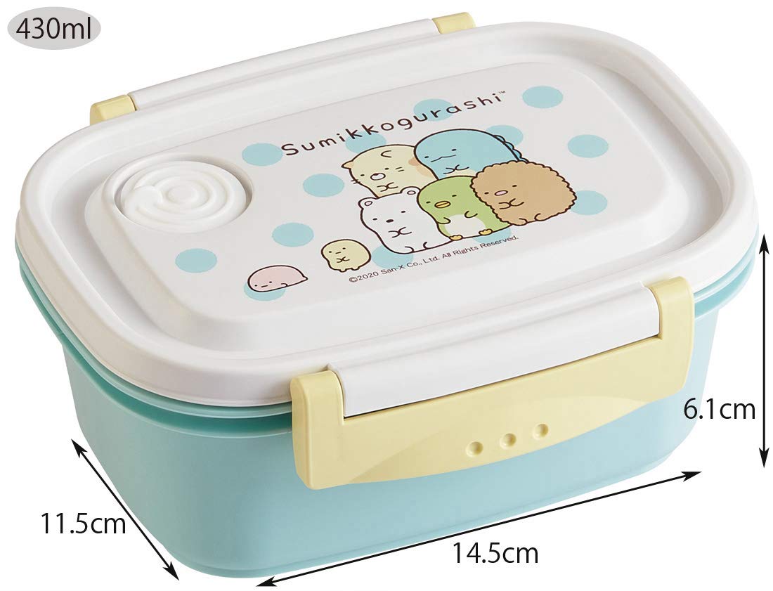 Skater Sumikko Gurashi Microwavable Light Lunch Box Storage Container - 430ml- Japan Figure Store - #1 Bring To You The Best Japanese Goods