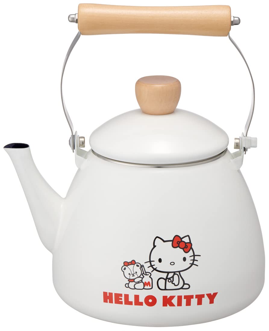 Skater 2L Hello Kitty and Tiny Chum Enamel Kettle - Sanrio ENKT2-A Series- Japan Figure Store - #1 Bring To You The Best Japanese Goods