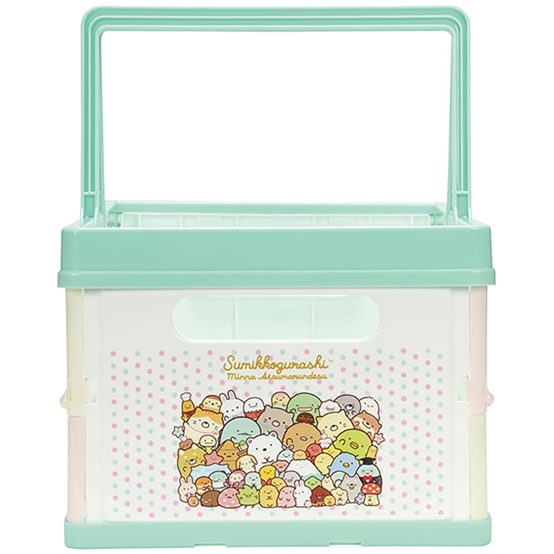 Skater Sumikko Gurashi Foldable Toy Storage Box 38x25x19.5cm Stackable Basket with Handle- Japan Figure Store - #1 Bring To You The Best Japanese Goods