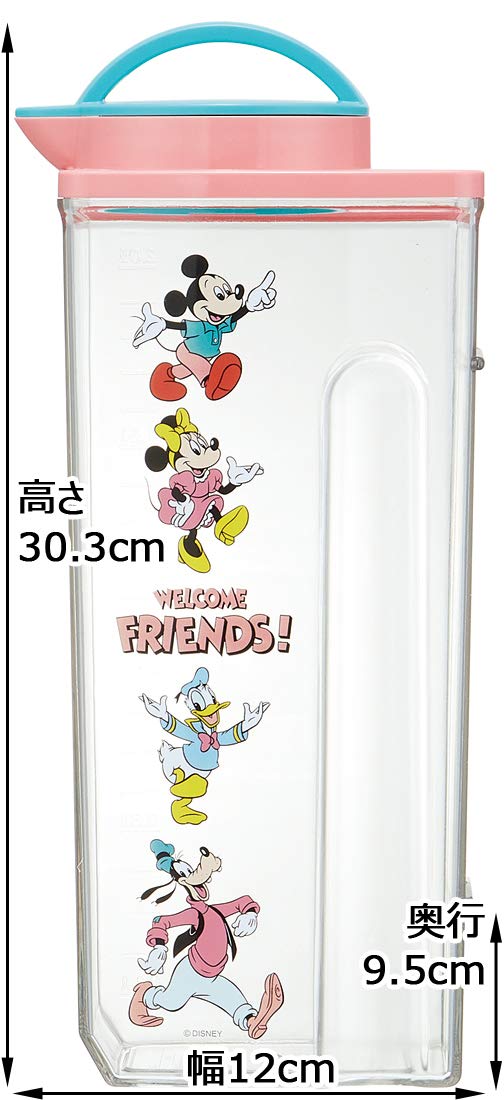 Skater 2.2L Disney Mickey & Friends Heat-Resistant Water Bottle - Retro Design- Japan Figure Store - #1 Bring To You The Best Japanese Goods