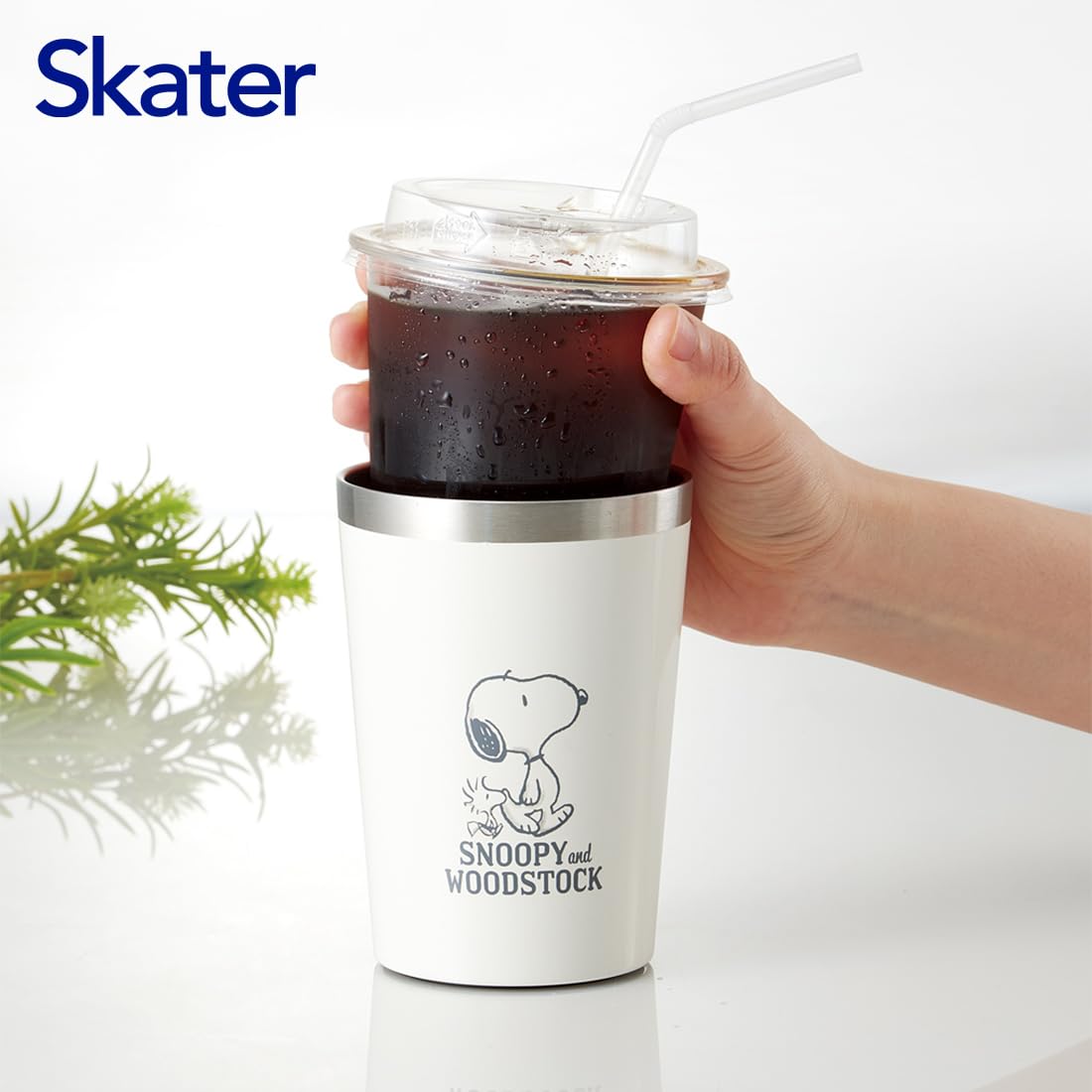 Skater Medium 400ml Stainless Steel Tumbler - Snoopy Design Insulated for Cold Coffee- Japan Figure Store - #1 Bring To You The Best Japanese Goods
