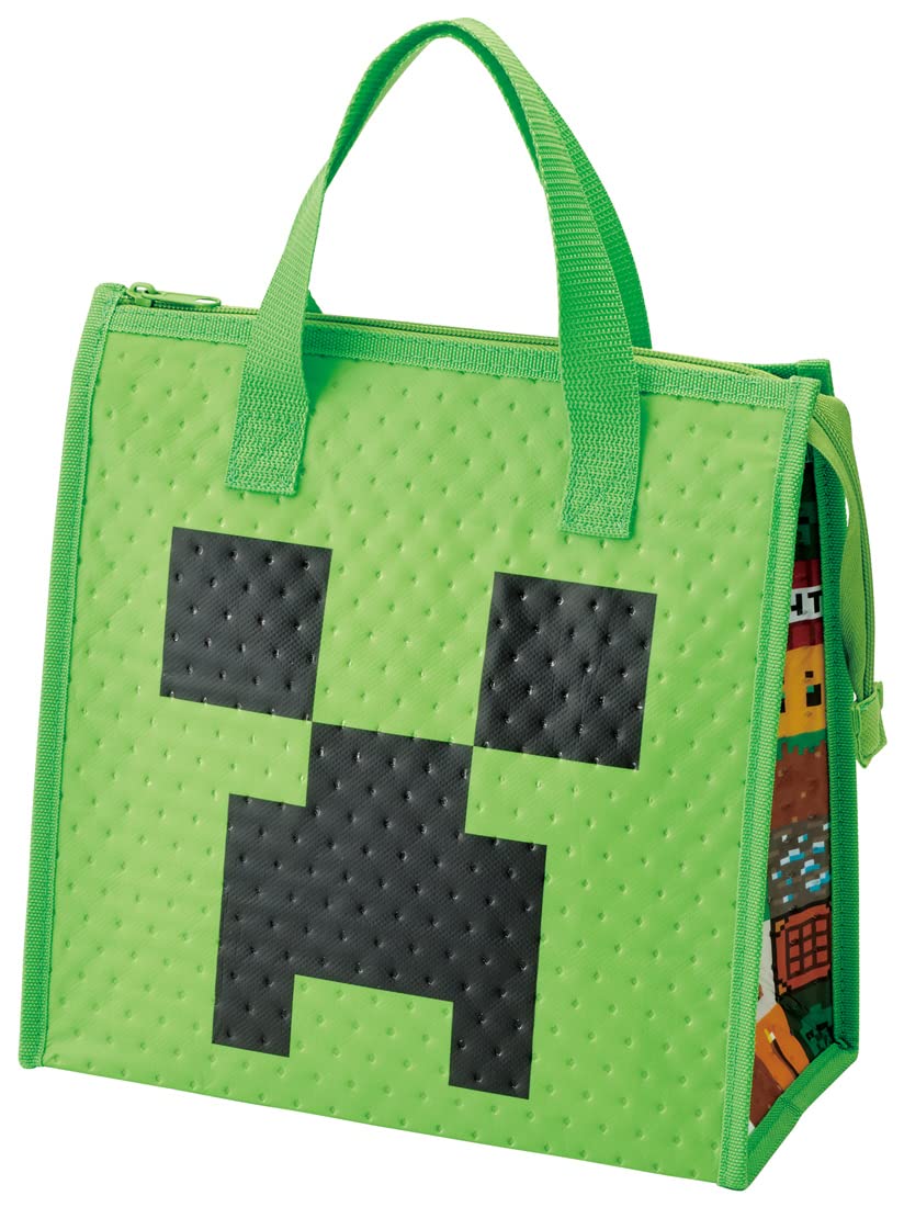 Skater Minecraft Lunch Cooler Bag Non-Woven Fbc1-A Insulated- Japan Figure Store - #1 Bring To You The Best Japanese Goods