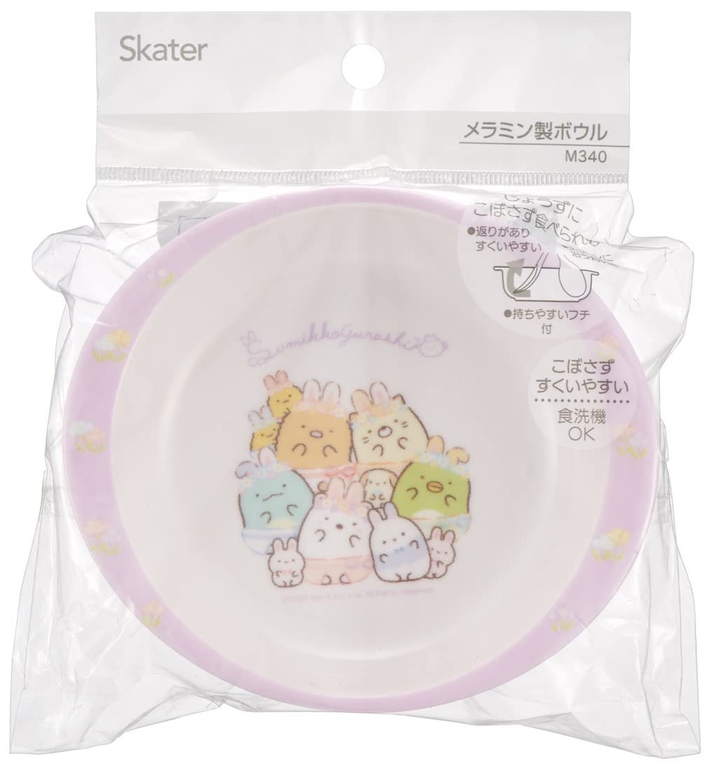 Skater Sumikko Gurashi Rabbit Garden Melamine Bowl 260Ml M340-A- Japan Figure Store - #1 Bring To You The Best Japanese Goods